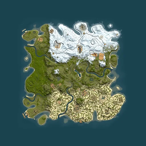 Rust map seed 891130296, 4450x4450m top-down preview