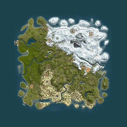 Rust map seed 1239802714, 5350x5350m top-down preview