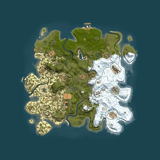 Rust map seed 1825559132, 4000x4000m top-down preview