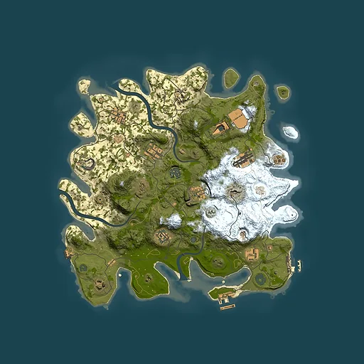 Rust map seed 927204486, 3700x3700m top-down preview