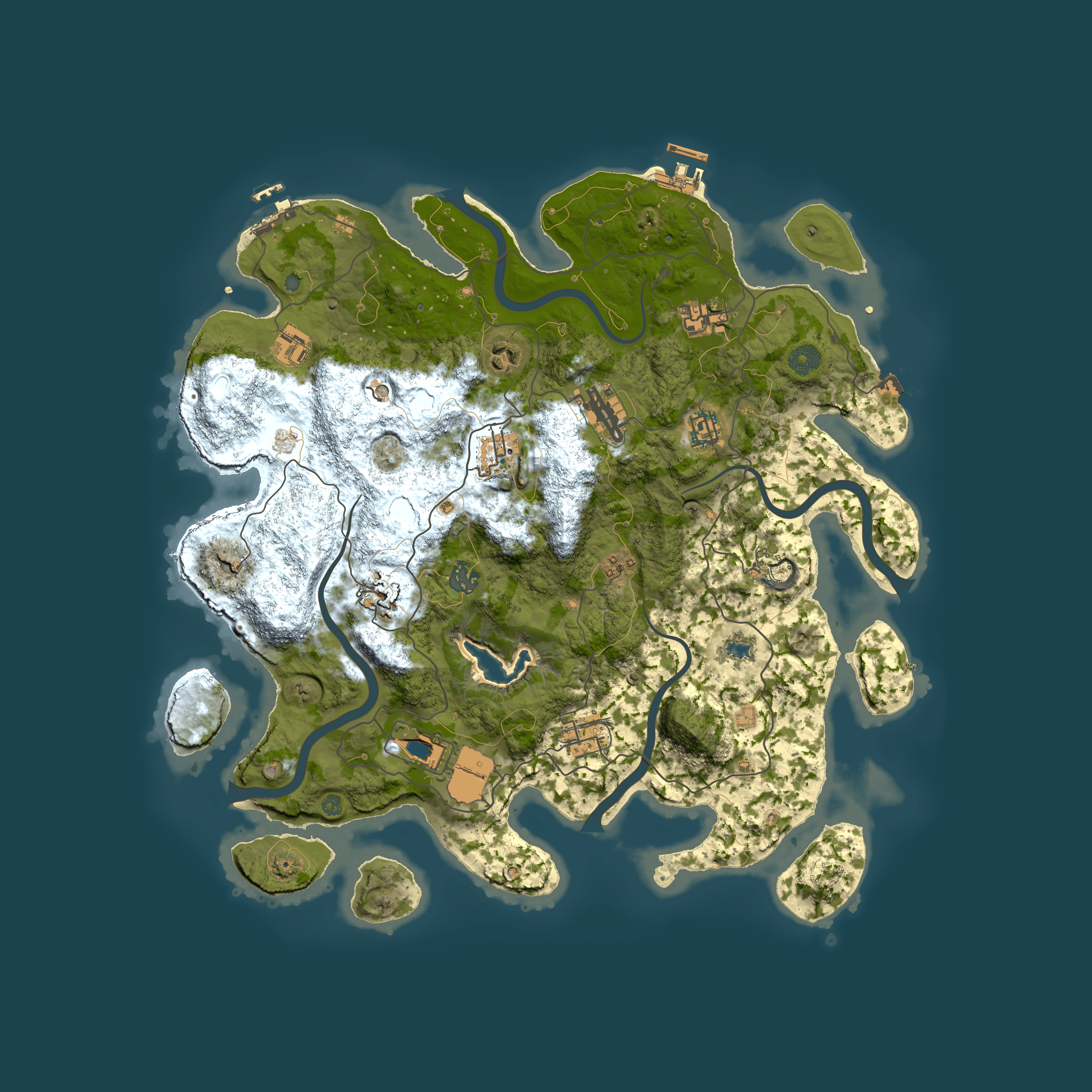 Full top-down render of Rust map seed 2084189680, 4100x4100m