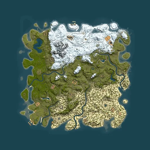 Rust map seed 305348433, 5650x5650m top-down preview