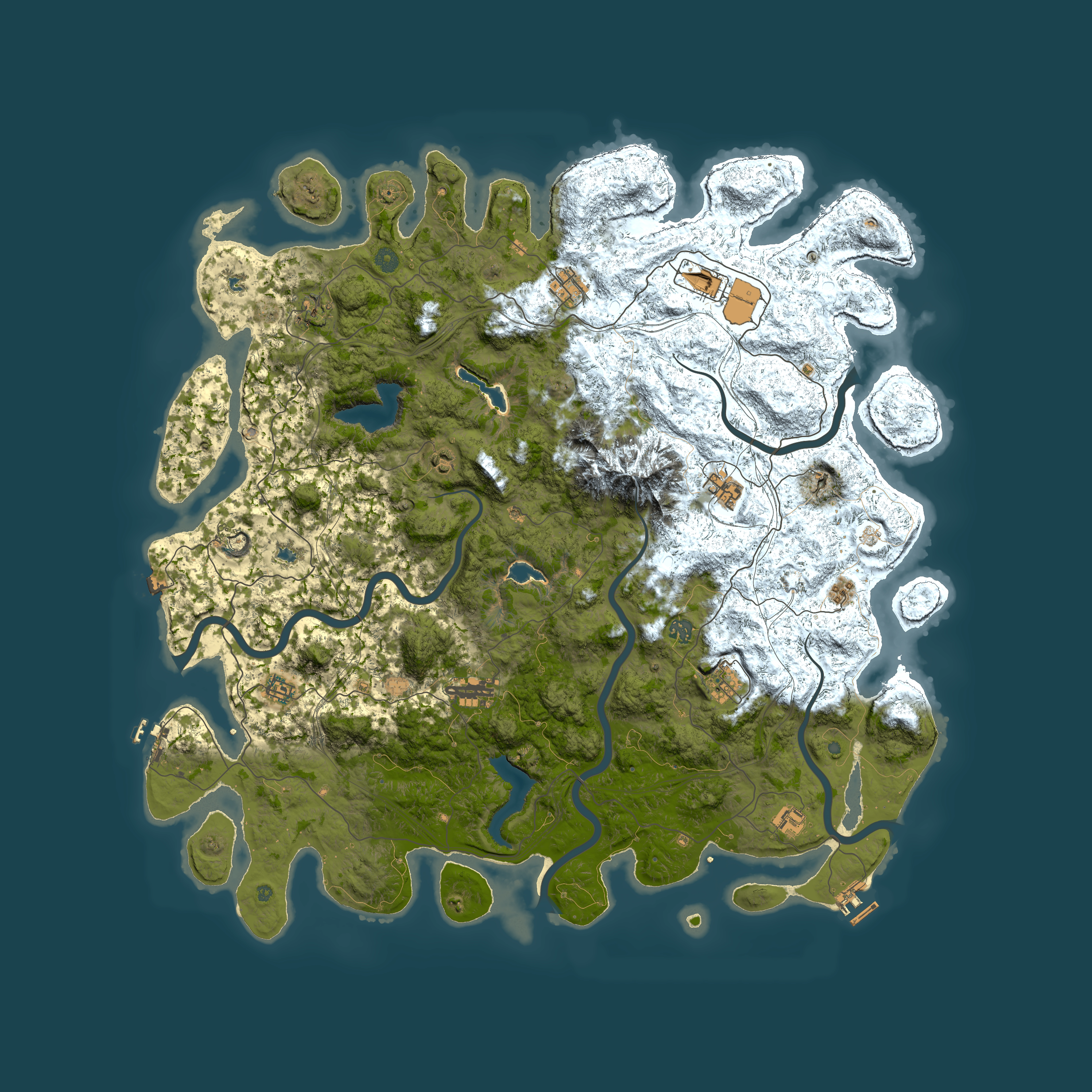 Full top-down render of Rust map seed 1674952966, 5400x5400m