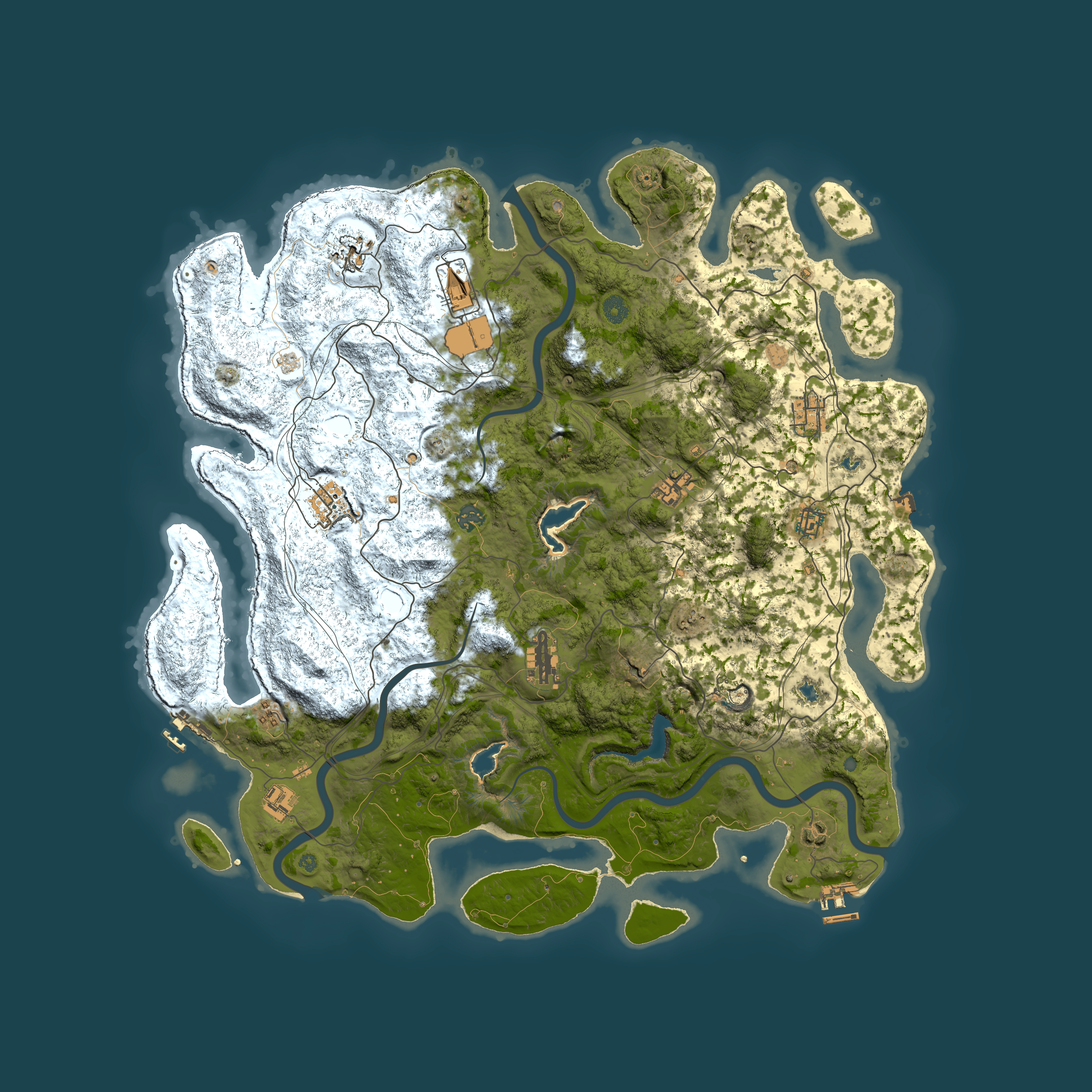 Full top-down render of Rust map seed 1647711036, 4850x4850m
