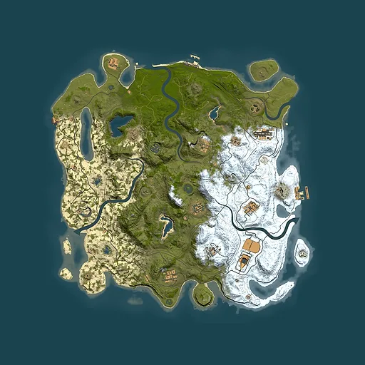 Rust map seed 1625789607, 4550x4550m top-down preview