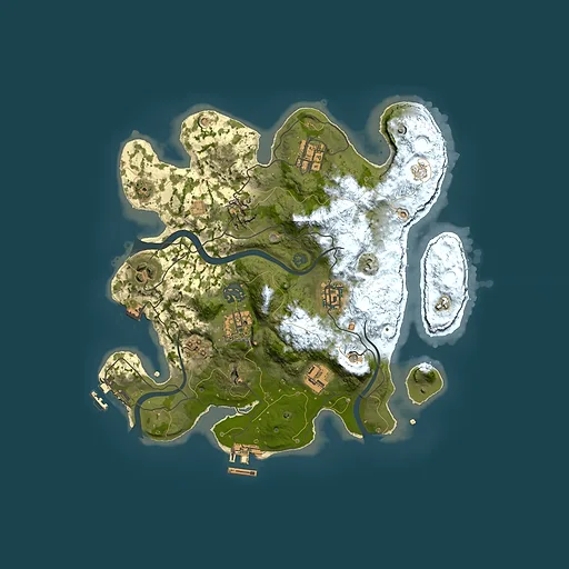 Rust map seed 352711362, 3000x3000m top-down preview