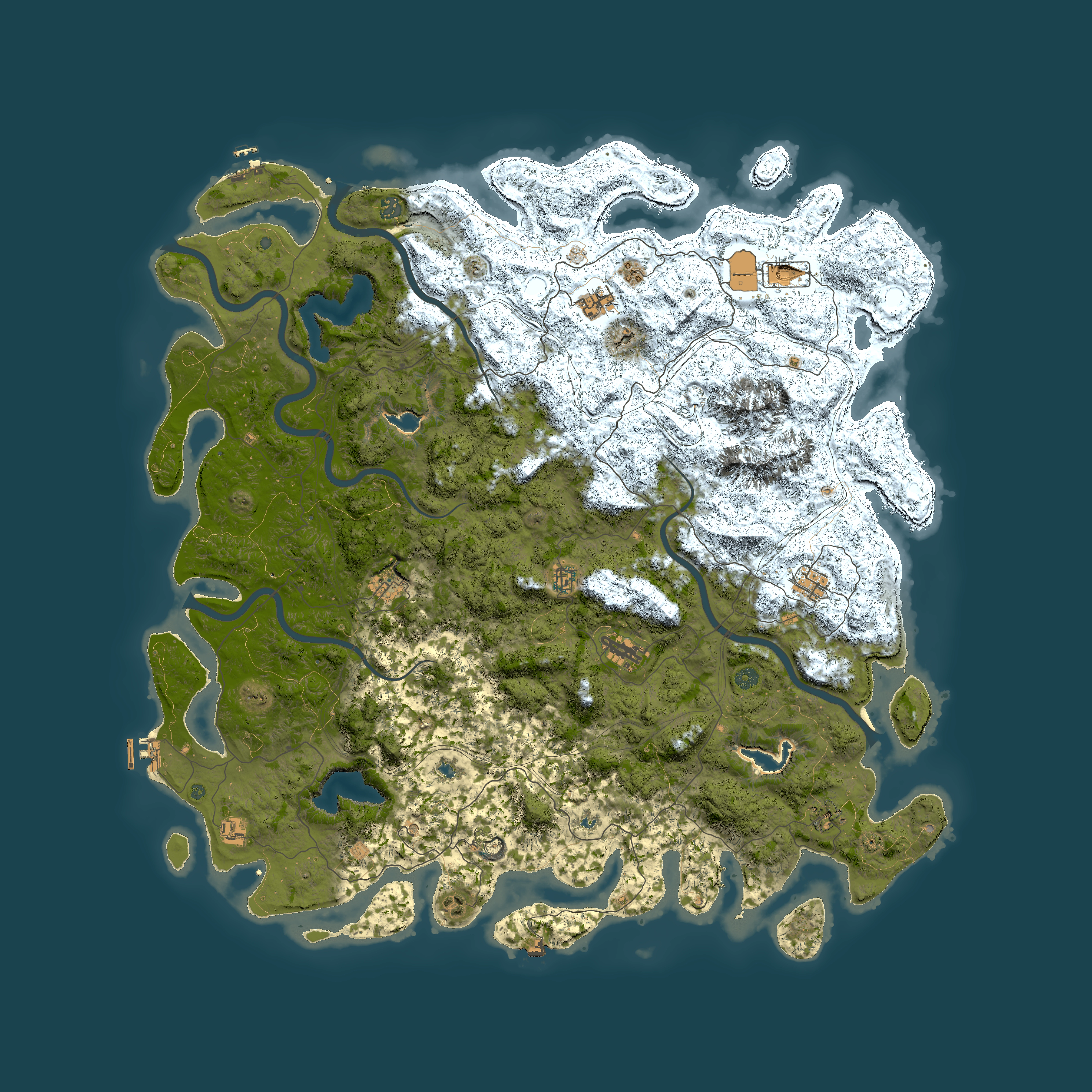 Full top-down render of Rust map seed 1182337319, 5800x5800m