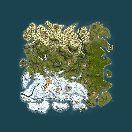 Rust map seed 1523287703, 4400x4400m top-down preview