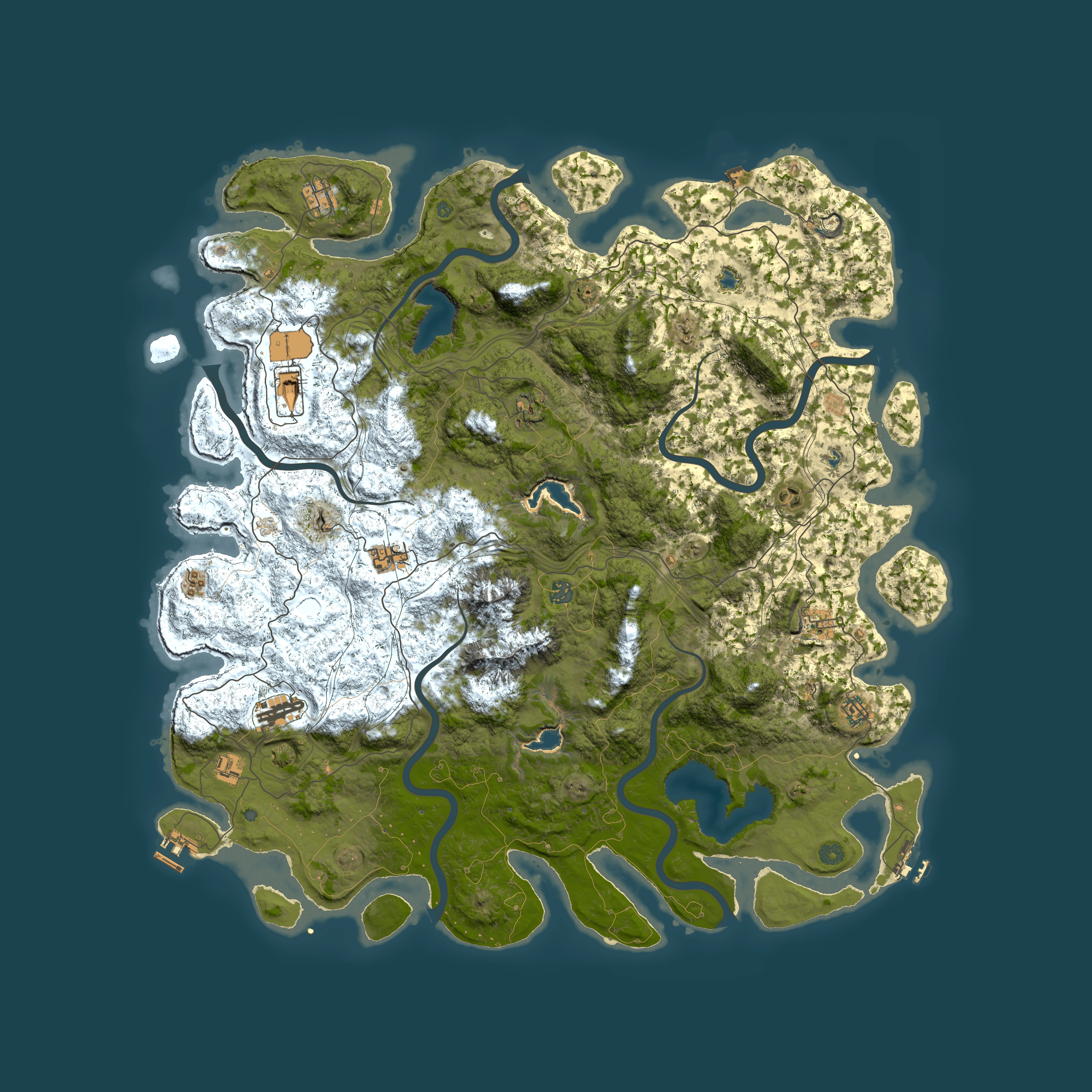 Full top-down render of Rust map seed 610908987, 5400x5400m