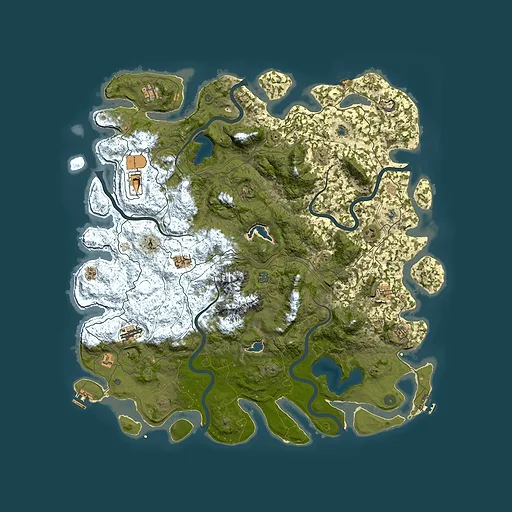 Rust map seed 610908987, 5400x5400m top-down preview