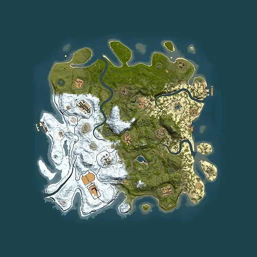 Rust map seed 267215031, 4050x4050m top-down preview