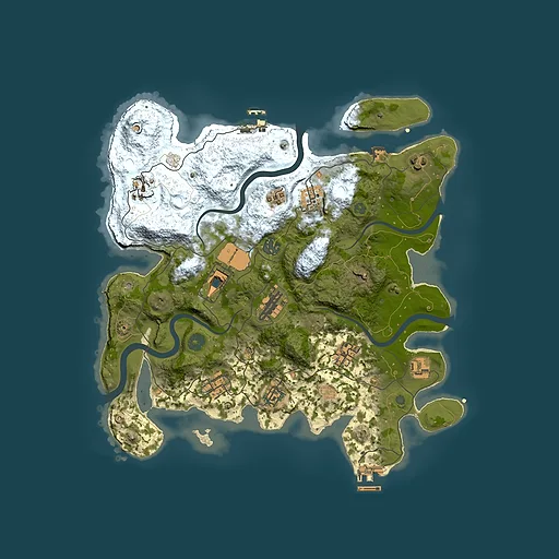 Rust map seed 1035030174, 3650x3650m top-down preview