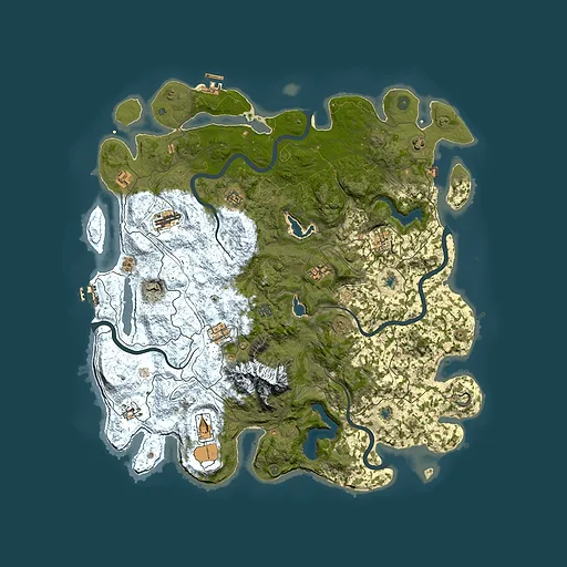 Rust map seed 1866058225, 5000x5000m top-down preview