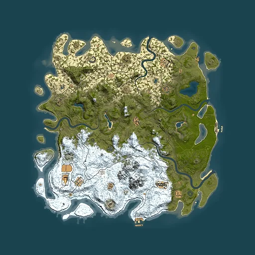 Rust map seed 643046642, 5200x5200m top-down preview