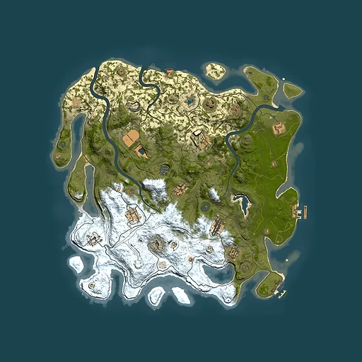 Rust map seed 709770167, 4250x4250m top-down preview