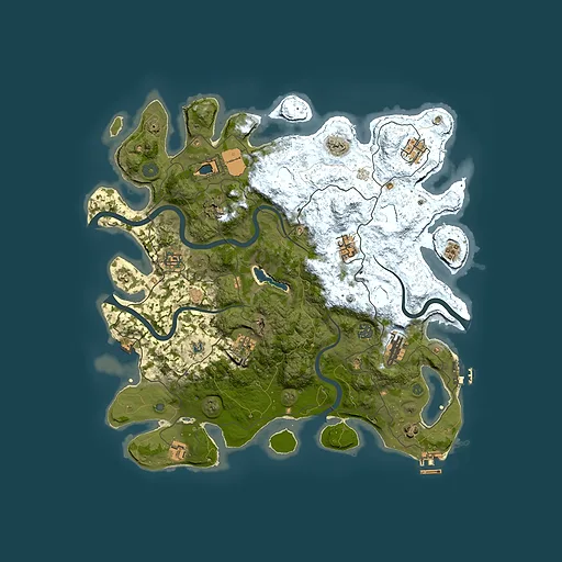 Rust map seed 1395172053, 4150x4150m top-down preview