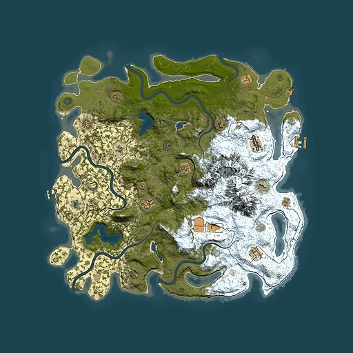 Rust map seed 1803962452, 5000x5000m top-down preview