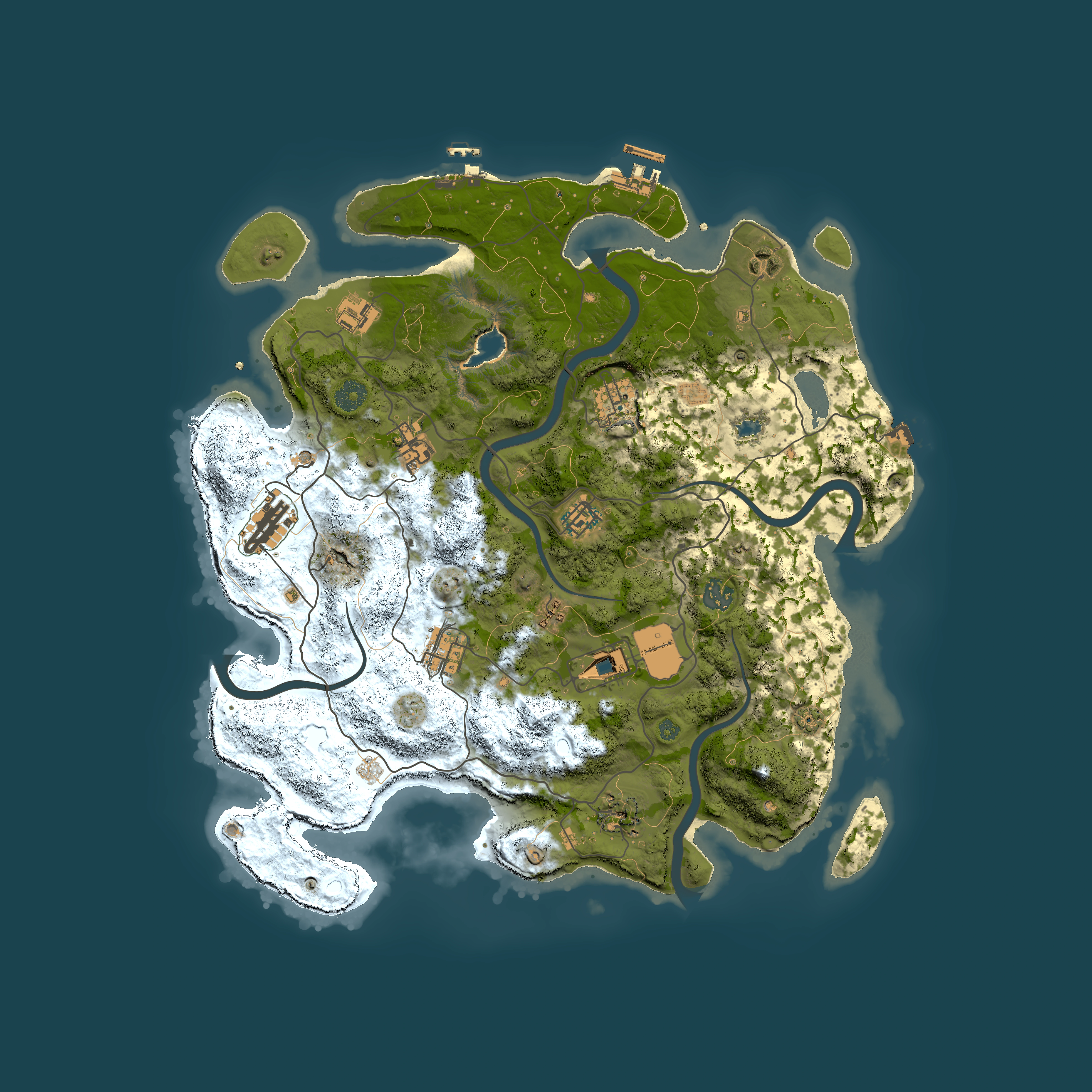 Full top-down render of Rust map seed 368104829, 4050x4050m