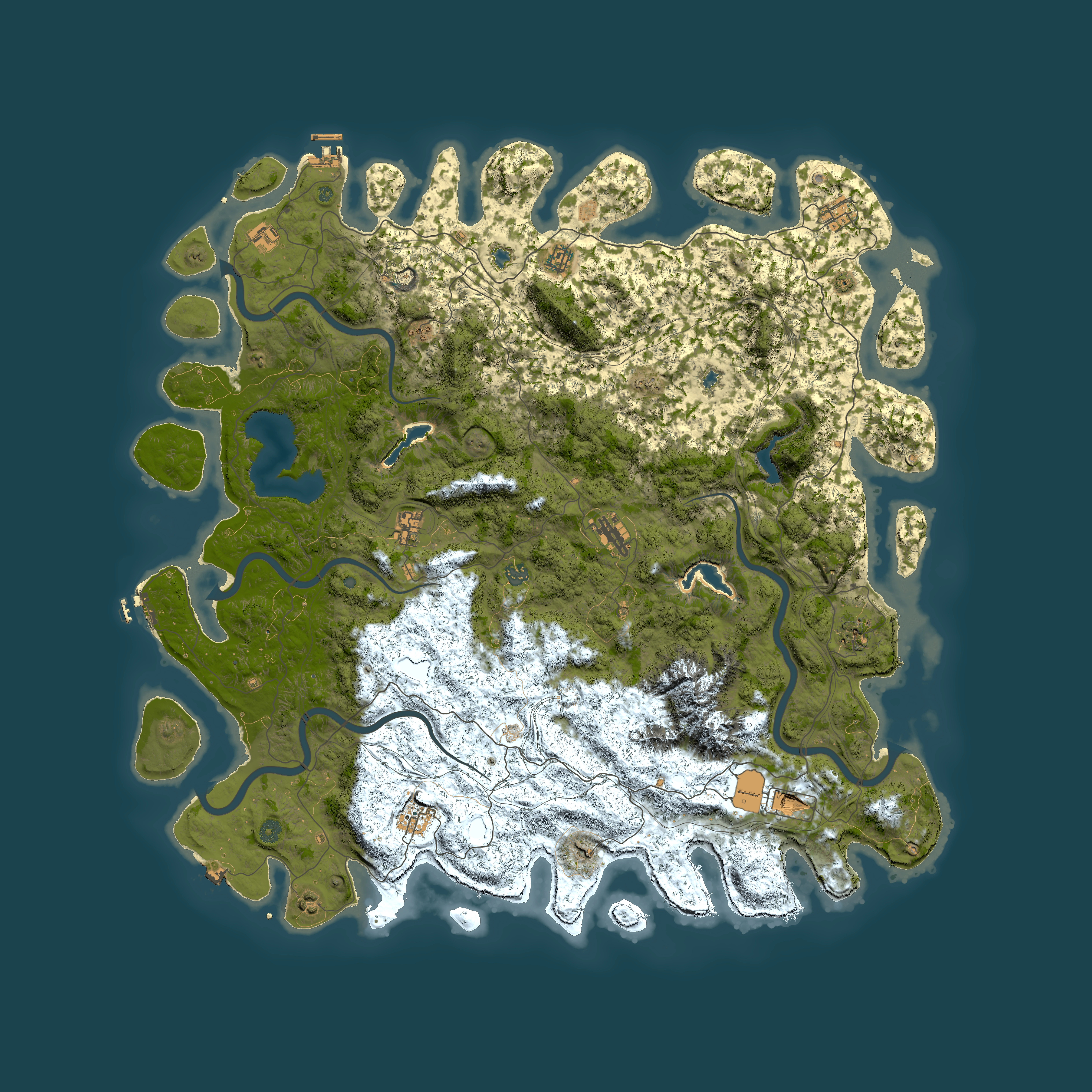 Full top-down render of Rust map seed 452963039, 5700x5700m