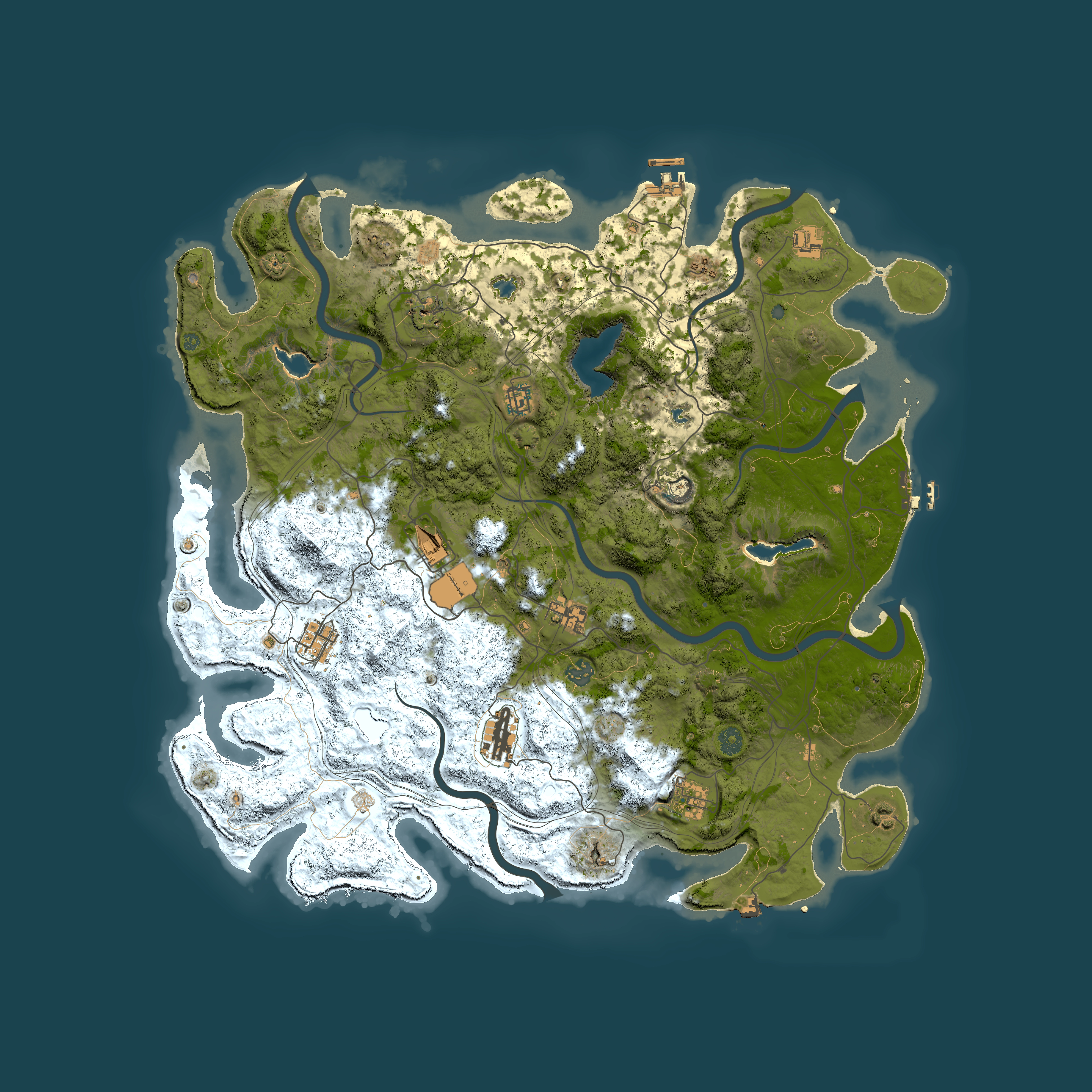 Full top-down render of Rust map seed 1939883316, 4850x4850m
