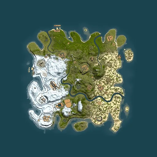 Rust map seed 96984841, 3750x3750m top-down preview