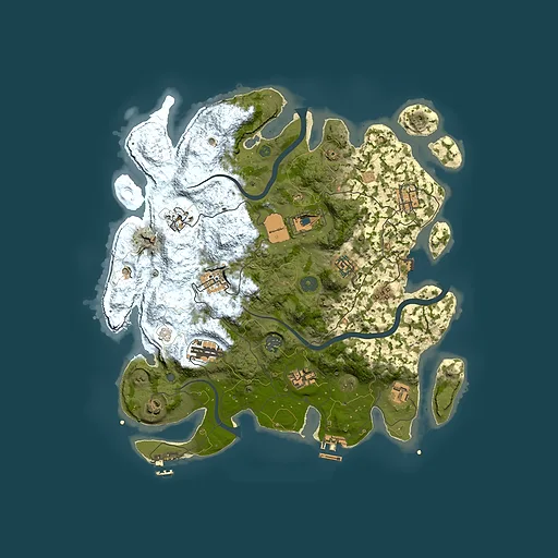 Rust map seed 1553108105, 3800x3800m top-down preview