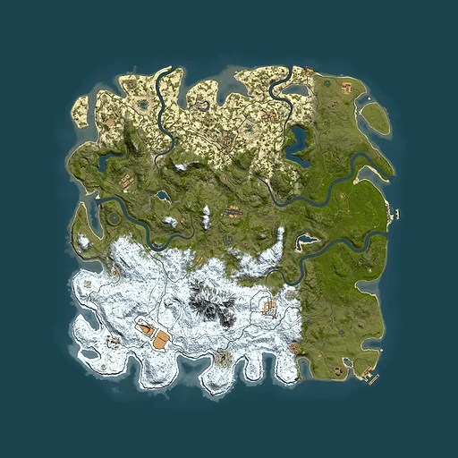 Rust map seed 1211021576, 5450x5450m top-down preview