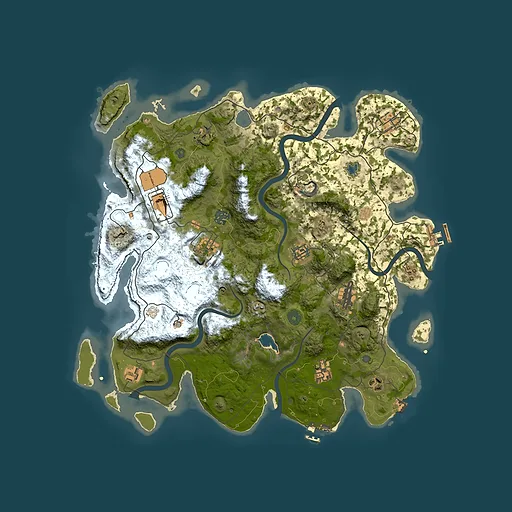 Rust map seed 1632472031, 4050x4050m top-down preview