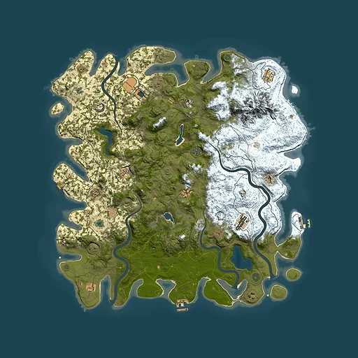 Rust map seed 802136293, 5250x5250m top-down preview