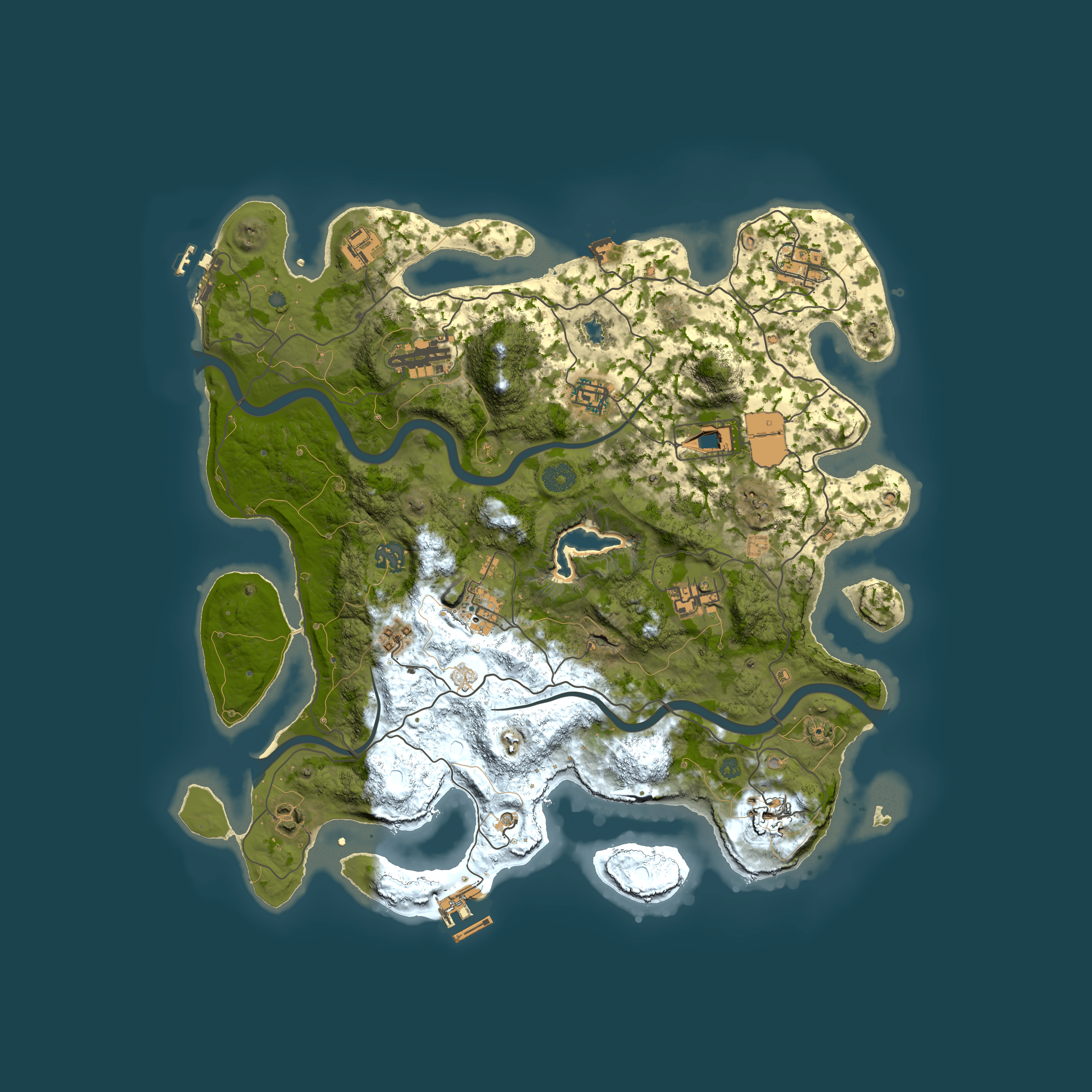 Full top-down render of Rust map seed 1415793352, 4000x4000m