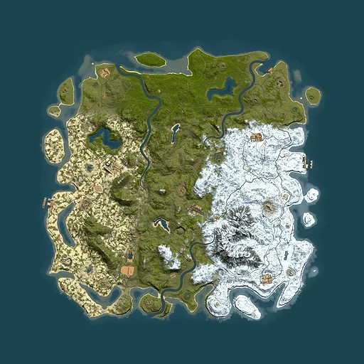 Rust map seed 1860084022, 5800x5800m top-down preview
