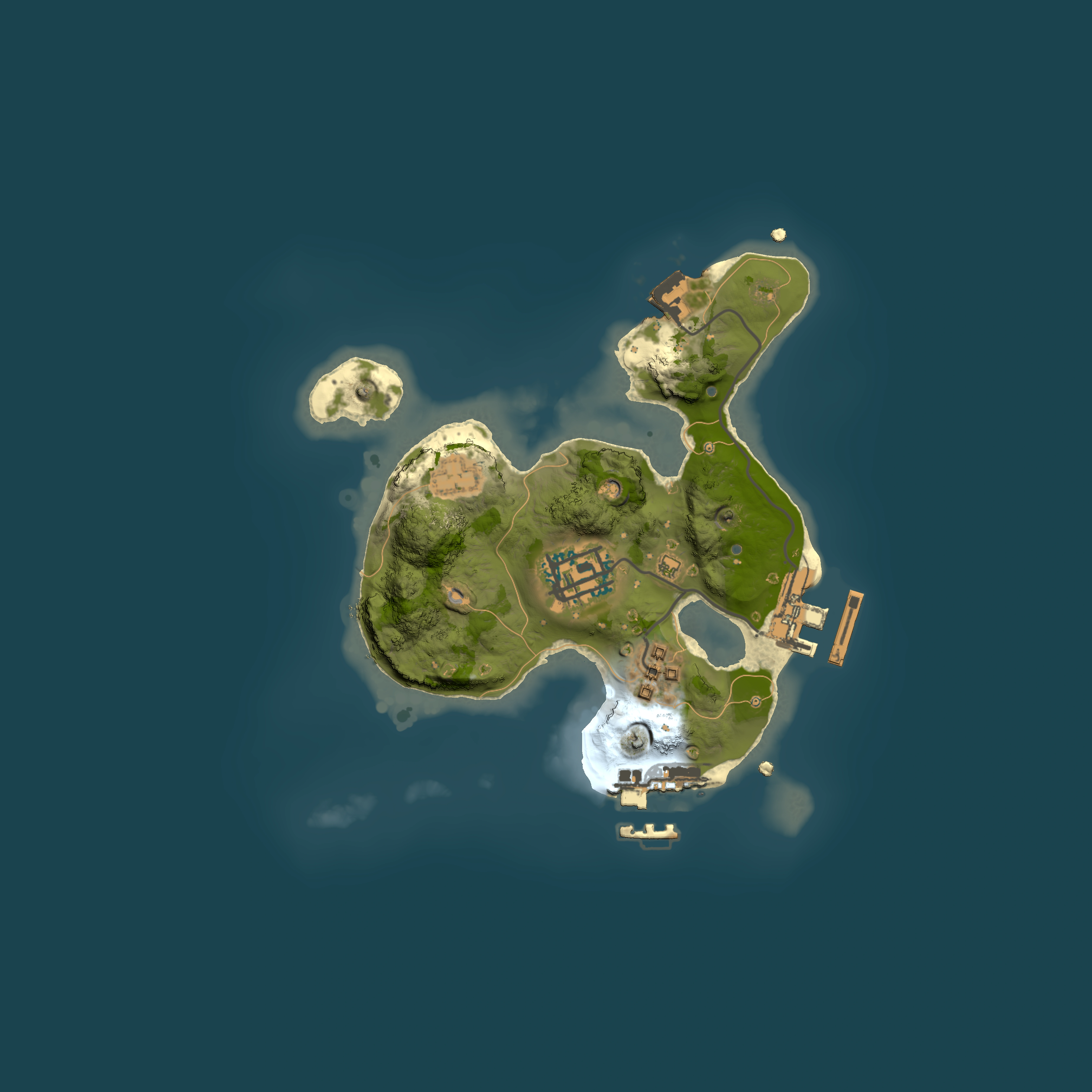 Full top-down render of Rust map seed 1806638856, 2000x2000m
