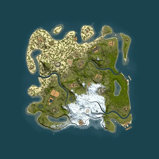 Rust map seed 360652829, 3800x3800m top-down preview
