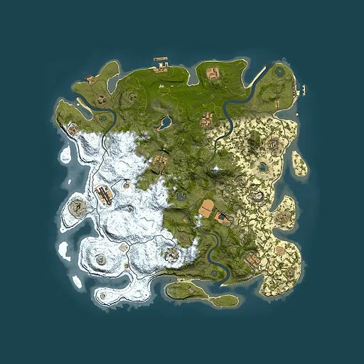 Rust map seed 1046413761, 4200x4200m top-down preview