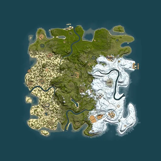 Rust map seed 716511227, 4400x4400m top-down preview