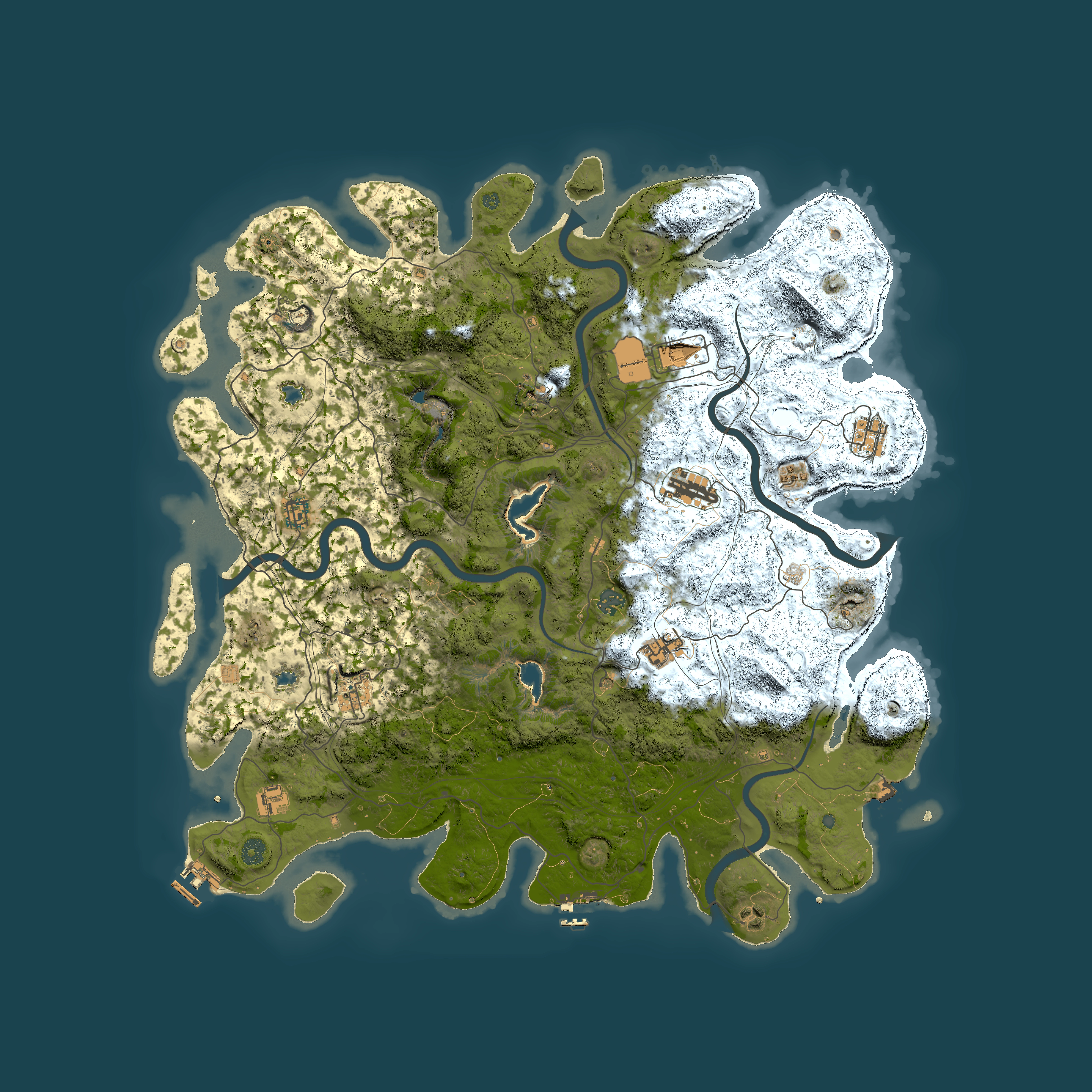 Full top-down render of Rust map seed 1787631835, 4950x4950m