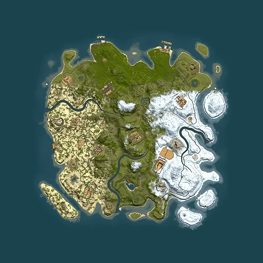 Rust map seed 1181998249, 4150x4150m top-down preview