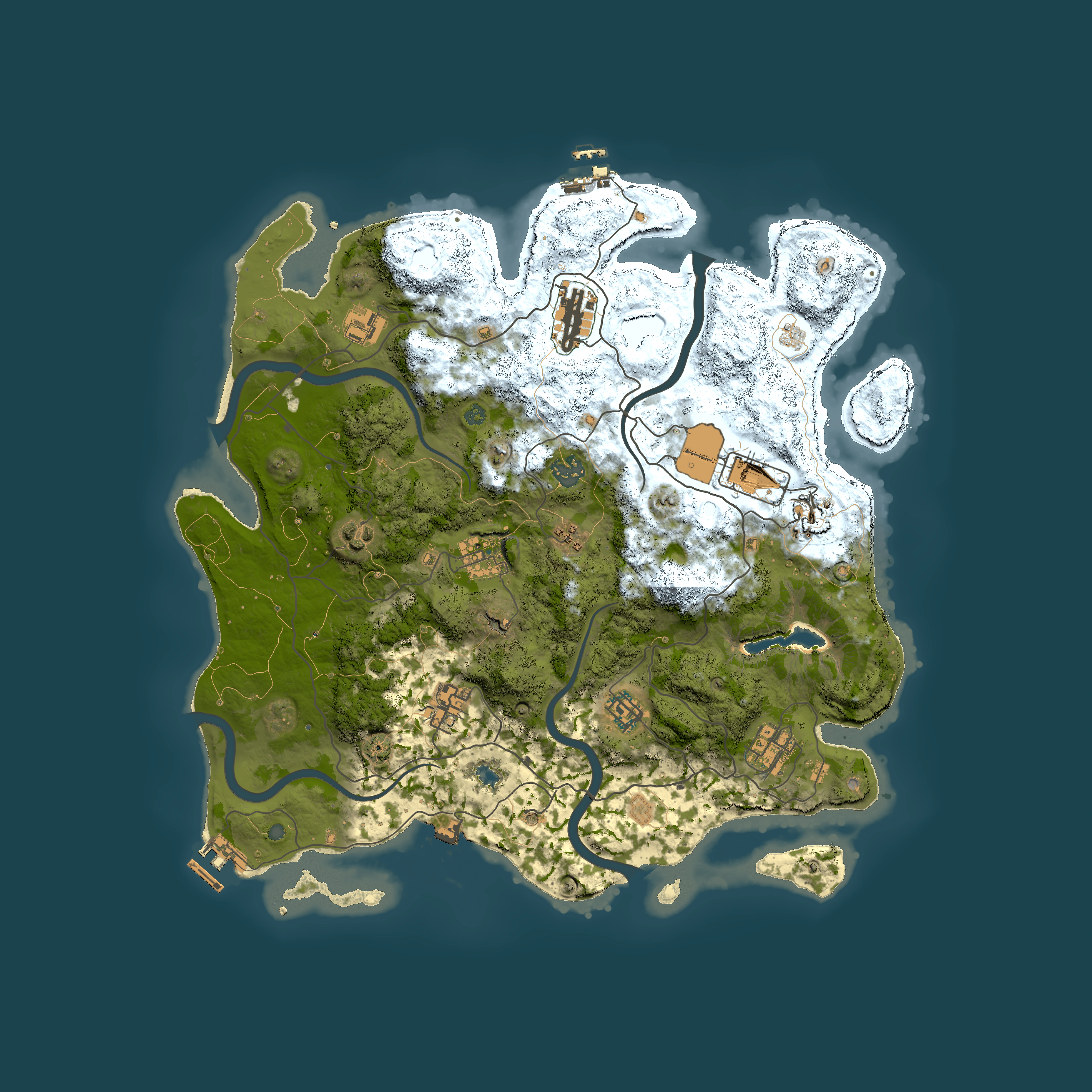 Full top-down render of Rust map seed 1780326998, 4000x4000m