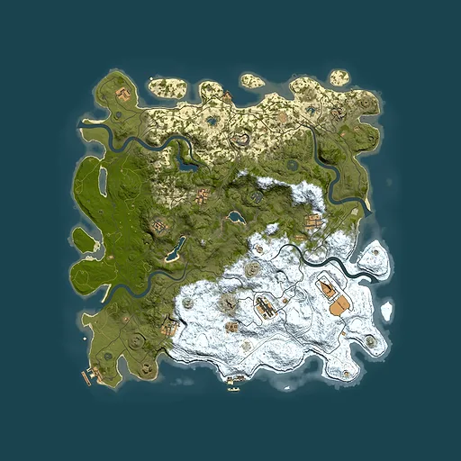 Rust map seed 593282962, 4700x4700m top-down preview