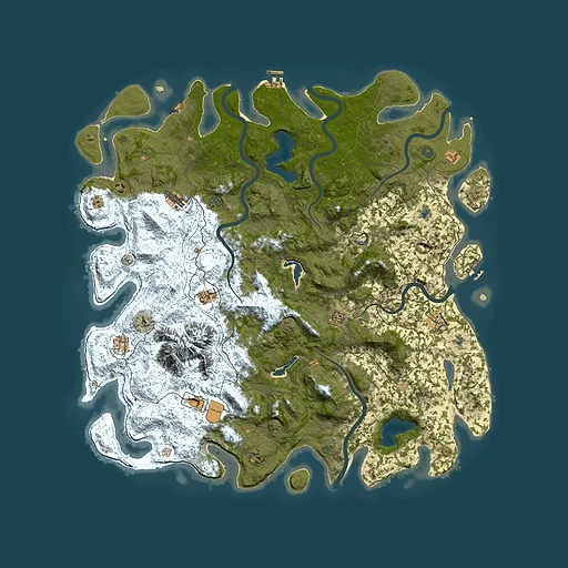 Rust map seed 412769328, 5700x5700m top-down preview