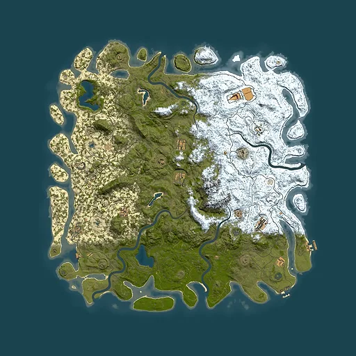 Rust map seed 1928584747, 5950x5950m top-down preview