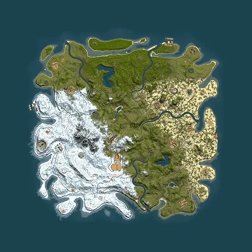 Rust map seed 1661595586, 5350x5350m top-down preview