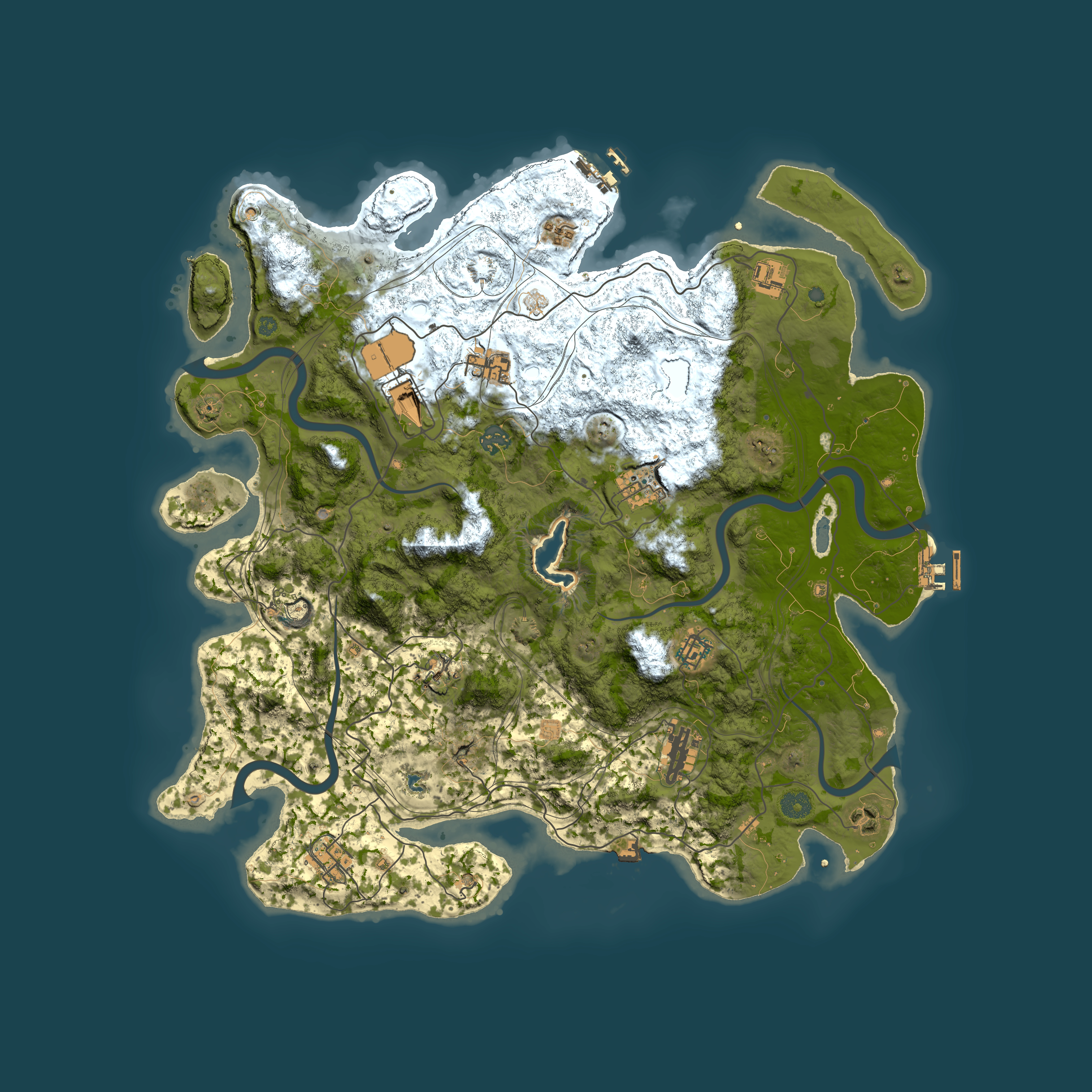 Full top-down render of Rust map seed 859582337, 4400x4400m