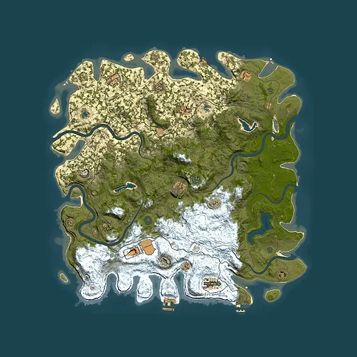 Rust map seed 591375214, 4950x4950m top-down preview