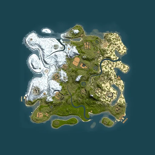 Rust map seed 586237823, 3700x3700m top-down preview