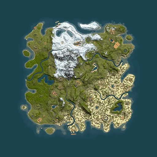 Rust map seed 1337734640, 5000x5000m top-down preview