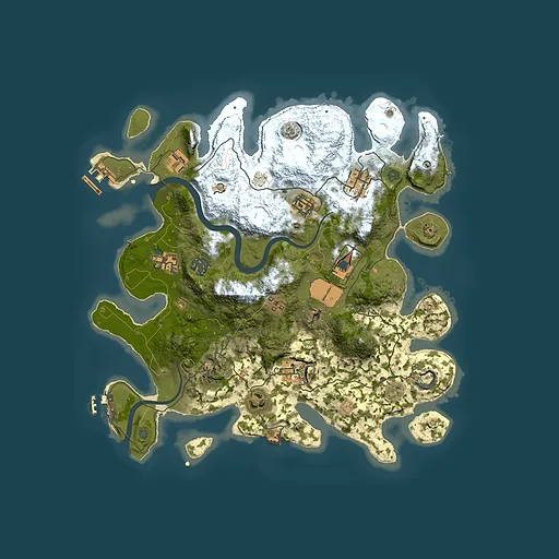 Rust map seed 407725025, 3550x3550m top-down preview