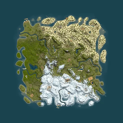 Rust map seed 1622372416, 5700x5700m top-down preview