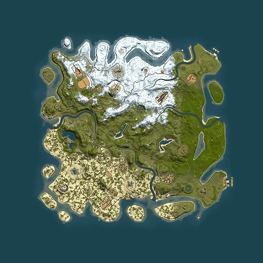 Rust map seed 1776454018, 4550x4550m top-down preview