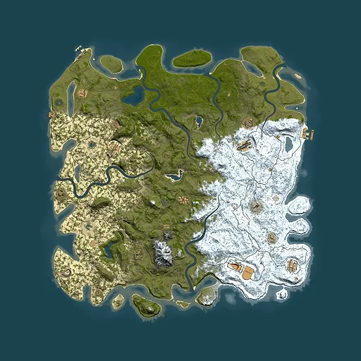 Rust map seed 1016163671, 5800x5800m top-down preview